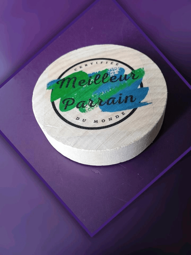 Décapsuleur magnétique déco couleur spéciale Parrain