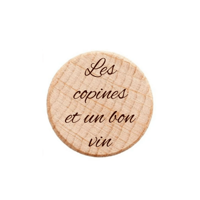 Bouchons pour bouteille de vin - gravure laser personnalisable