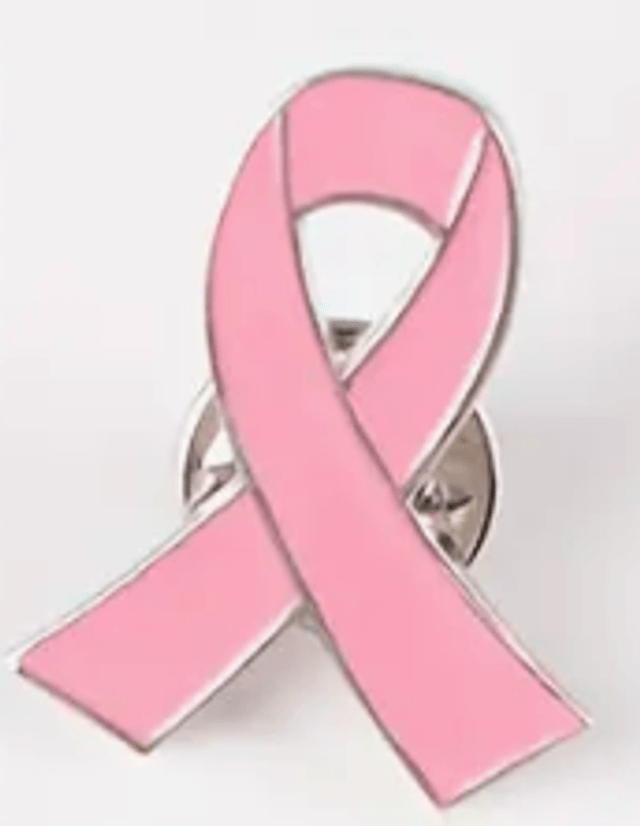 Pins Cocarde Ruban rose / Octobre Rose