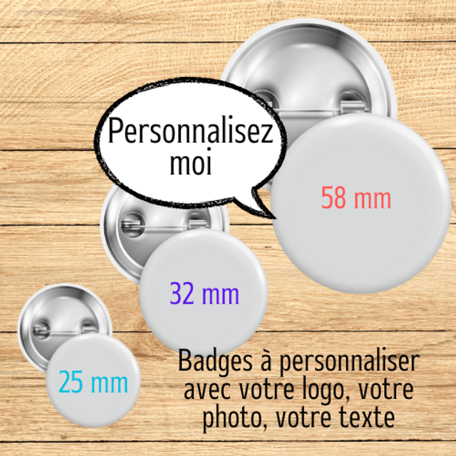 Badge à personnaliser
