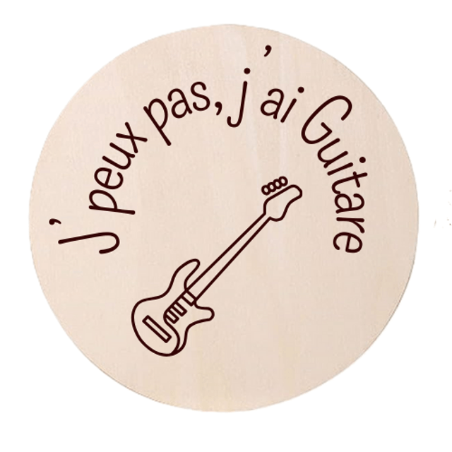 Disque accessoire - Collection spéciale humour et sport "J'peux pas j'ai ..." pour panneau de porte interchangeable By Romalysa
