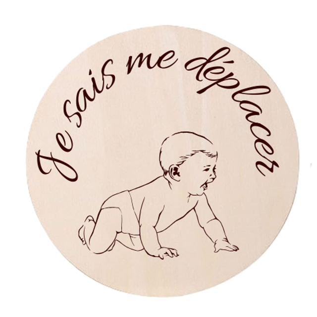 Disque accessoire - Collection spéciale "Bébé" pour panneau de porte interchangeable By Romalysa