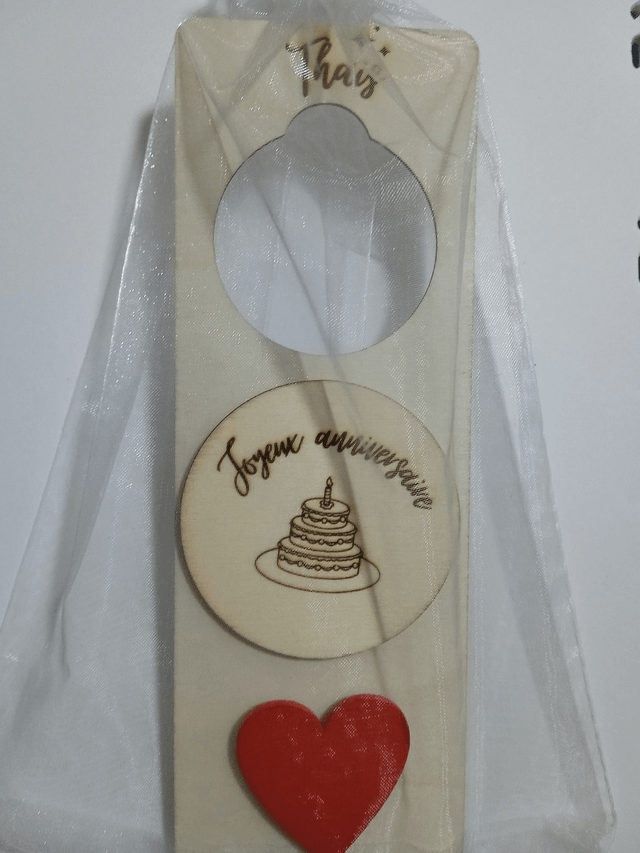 Panneau de porte interchangeable "Joyeux anniversaire" By Romalysa -- Kit complet