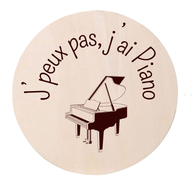 Disque accessoire - Collection spéciale humour et sport "J'peux pas j'ai ..." pour panneau de porte interchangeable By Romalysa