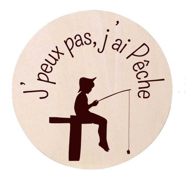 Disque accessoire - Collection spéciale humour et sport "J'peux pas j'ai ..." pour panneau de porte interchangeable By Romalysa