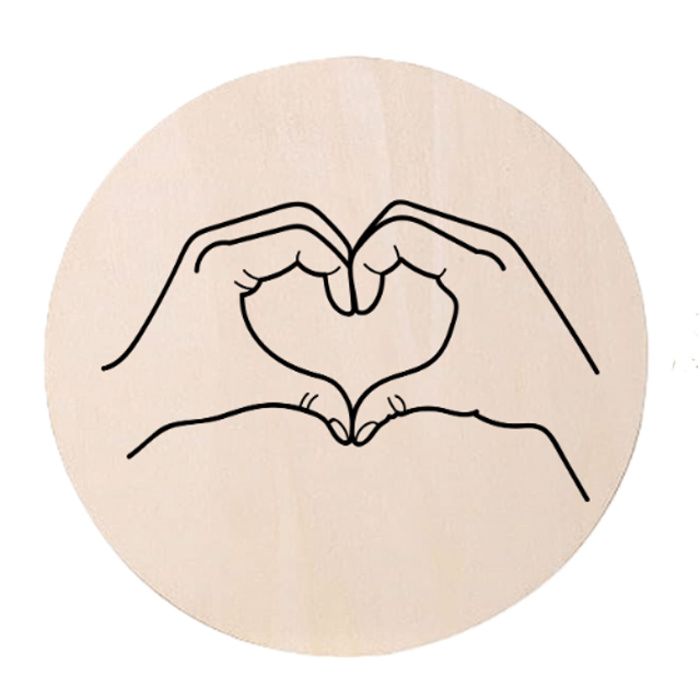 Disque accessoire - Collection spéciale "Message positif" pour panneau de porte interchangeable By Romalysa