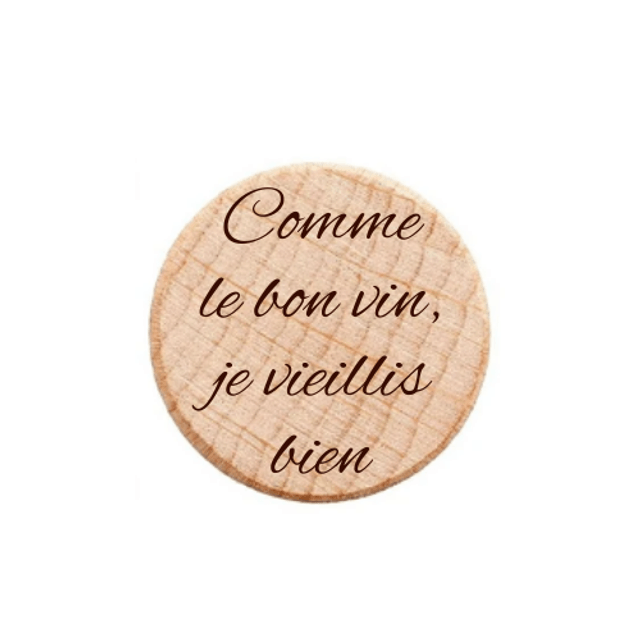 Bouchons pour bouteille de vin - gravure laser personnalisable