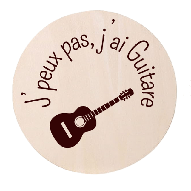 Disque accessoire - Collection spéciale humour et sport "J'peux pas j'ai ..." pour panneau de porte interchangeable By Romalysa