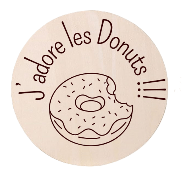 Disque accessoire - Collection spéciale "Nourriture" pour panneau de porte interchangeable By Romalysa