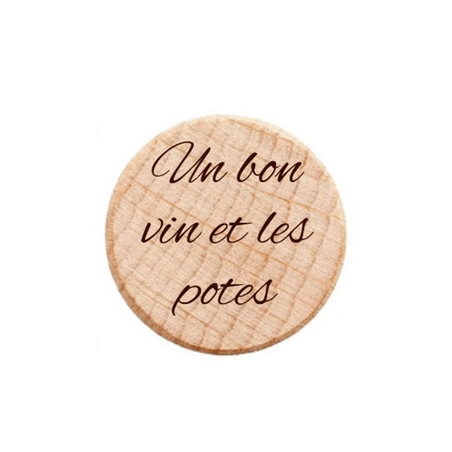 Bouchons pour bouteille de vin - gravure laser personnalisable