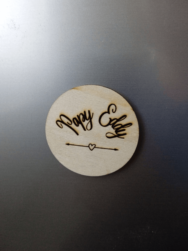 Magnet - aimant en bois personnalisable