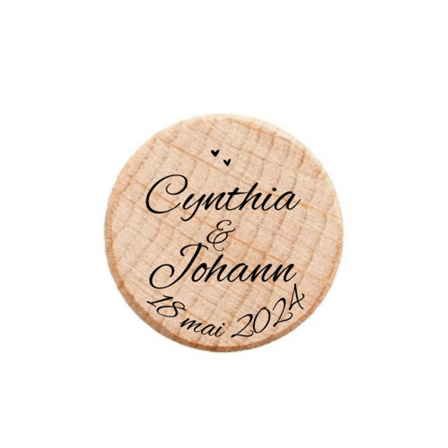 Bouchons pour bouteille de vin - gravure laser personnalisable