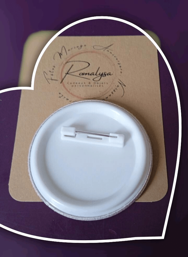 Grand badge thème autour du Mariage 