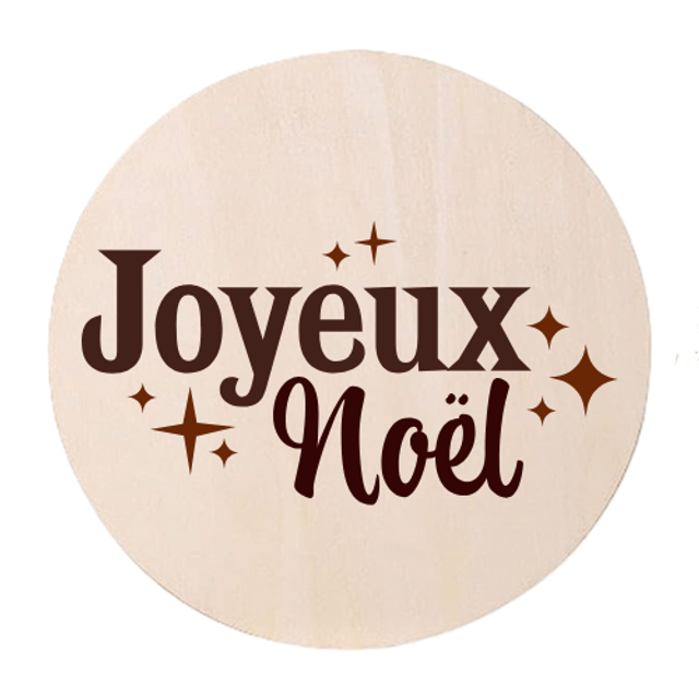 Disque accessoire spécial "NOEL et VOEUX" pour panneau de porte interchangeable By Romalysa