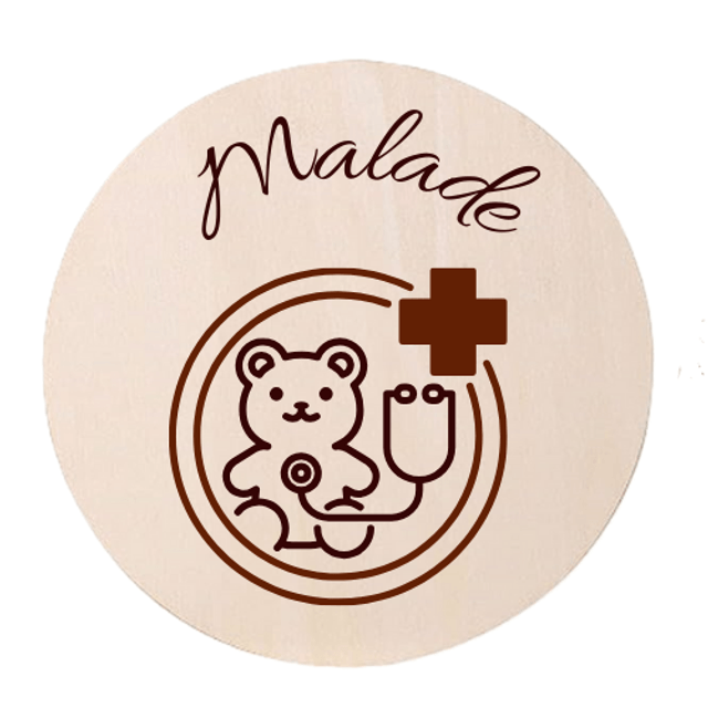 Disque accessoire - Collection spéciale "Bébé" pour panneau de porte interchangeable By Romalysa