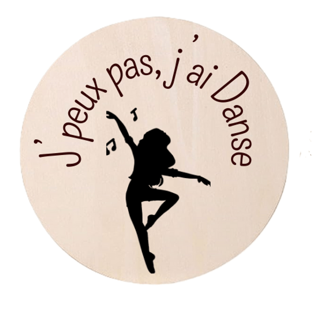 Disque accessoire - Collection spéciale humour et sport "J'peux pas j'ai ..." pour panneau de porte interchangeable By Romalysa