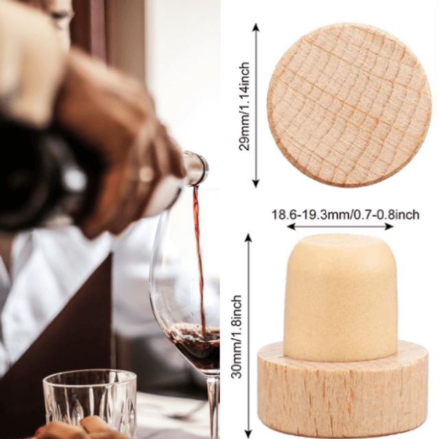 Bouchons pour bouteille de vin - gravure laser personnalisable