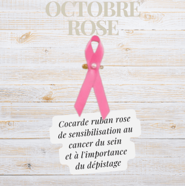 Broche - Cocarde Ruban rose / Octobre Rose en satin rose