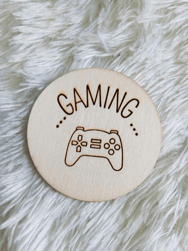 Disque accessoire &quot;GAMING&quot; pour panneau de porte interchangeable By Romalysa