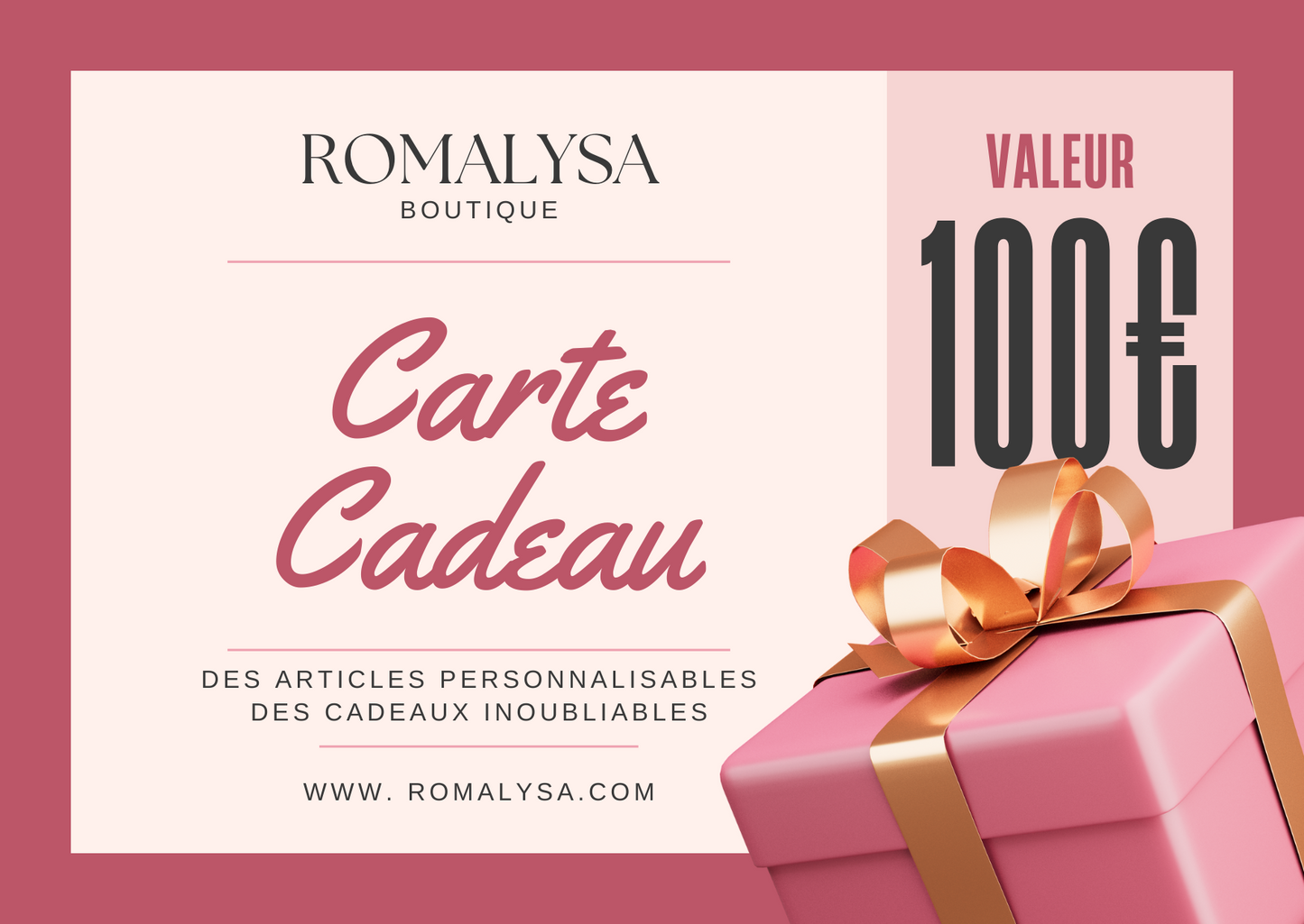 Carte-cadeau Romalysa