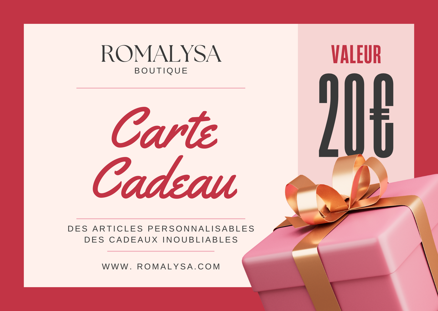 Carte-cadeau Romalysa