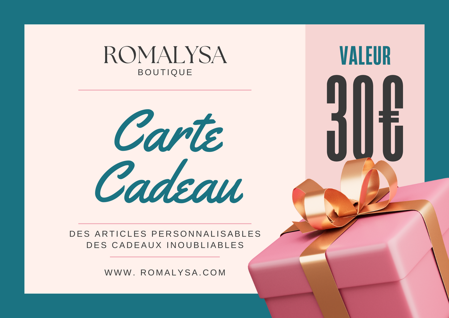 Carte-cadeau Romalysa