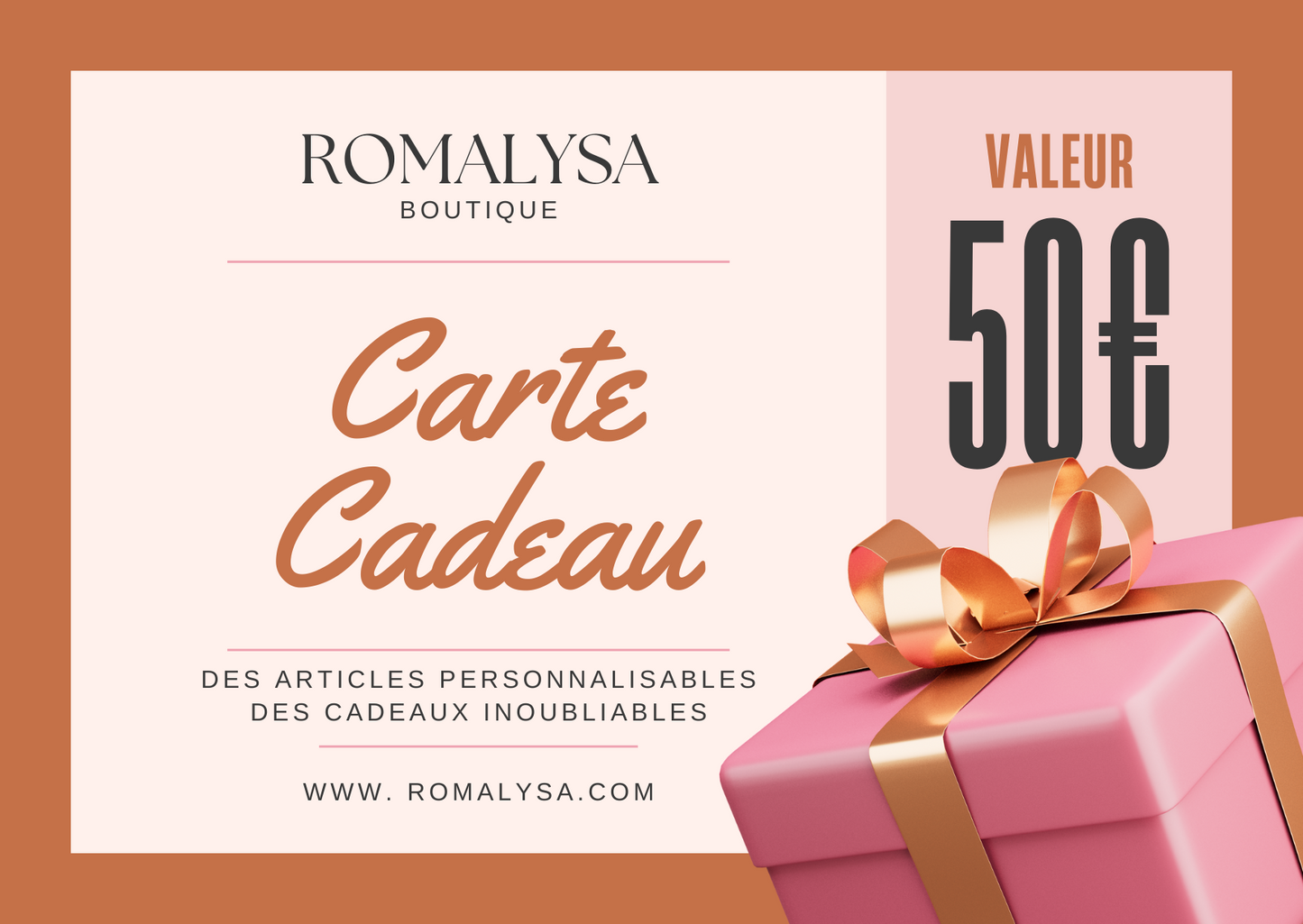 Carte-cadeau Romalysa