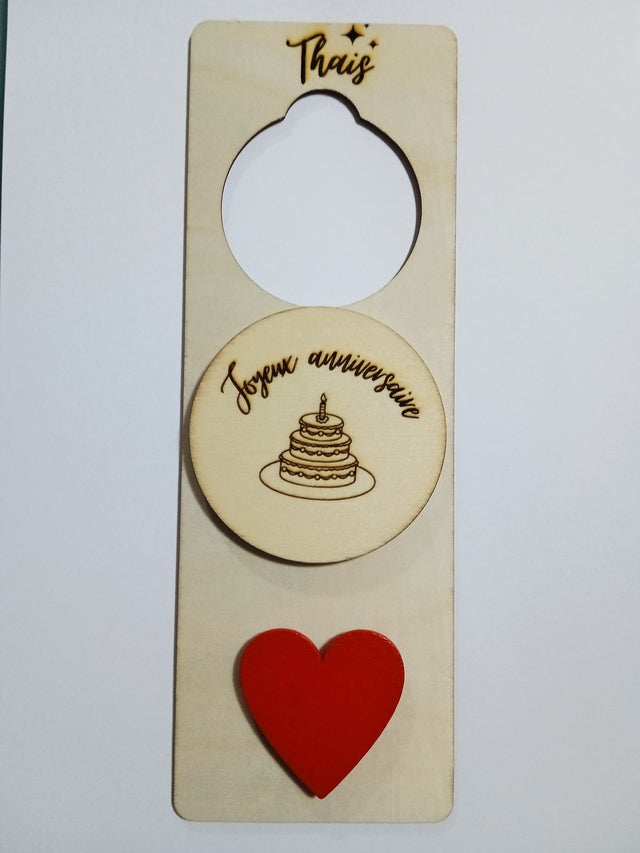 Panneau de porte interchangeable personnalisé + Kit "Joyeux anniversaire" By Romalysa