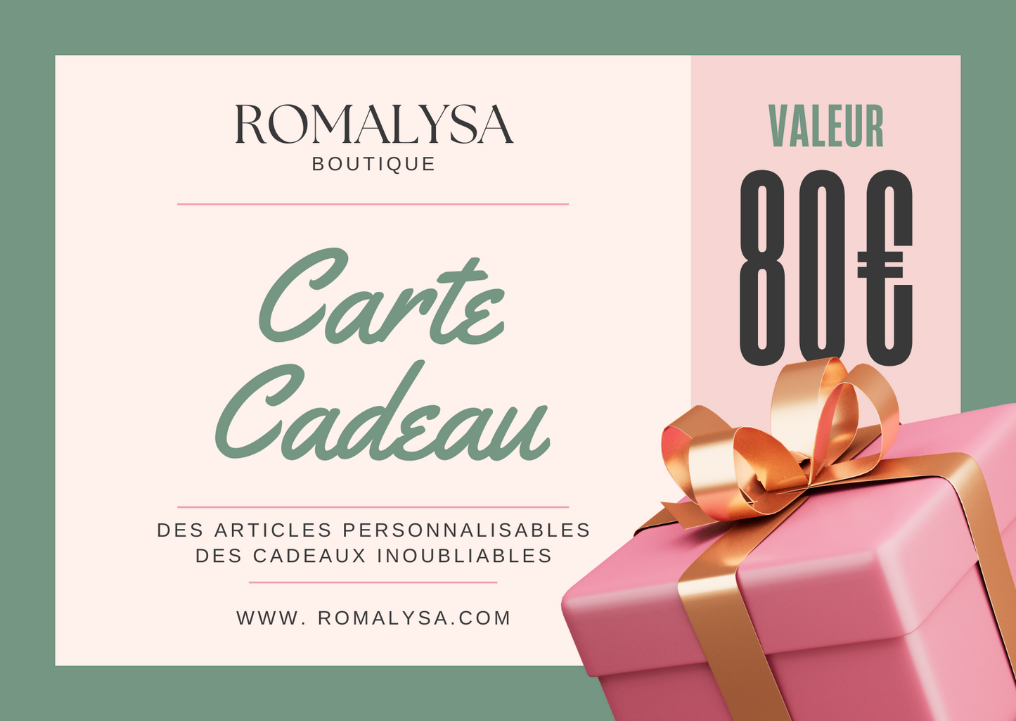 Carte-cadeau Romalysa