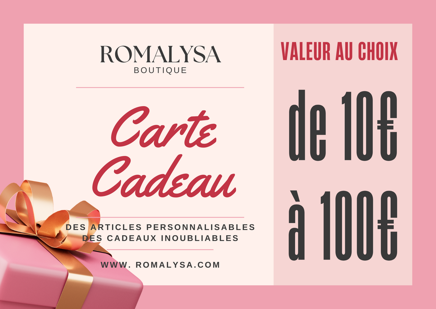 Carte-cadeau Romalysa