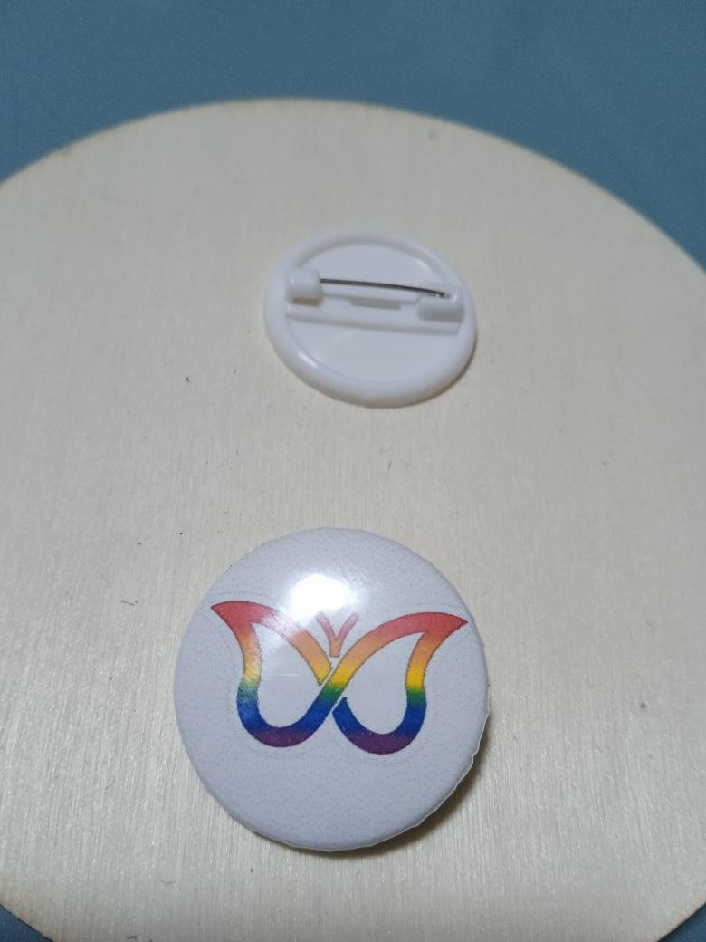 Badge - Magnet - miroir de poche à thème Autisme